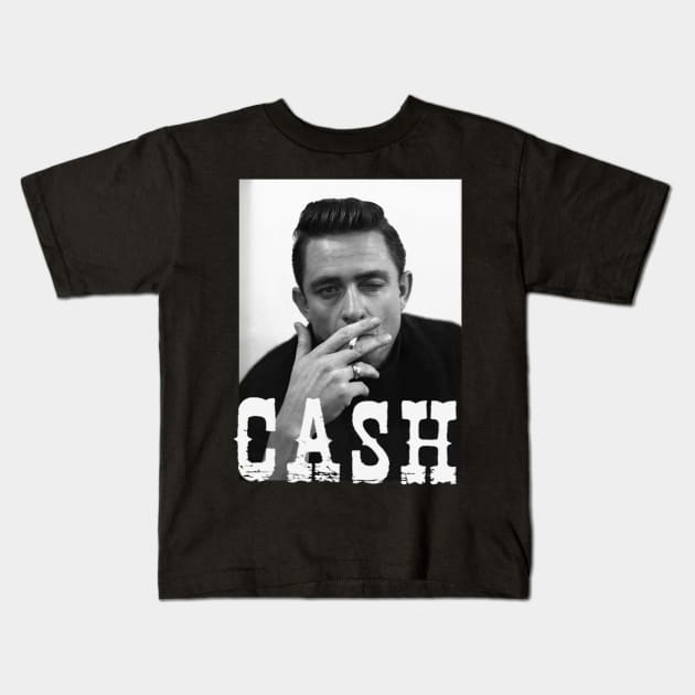 johnny Cash - Vintage Kids T-Shirt by onunique